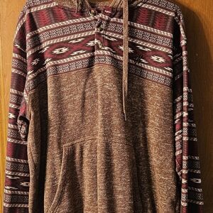 Brown Patterned Men's Shirt